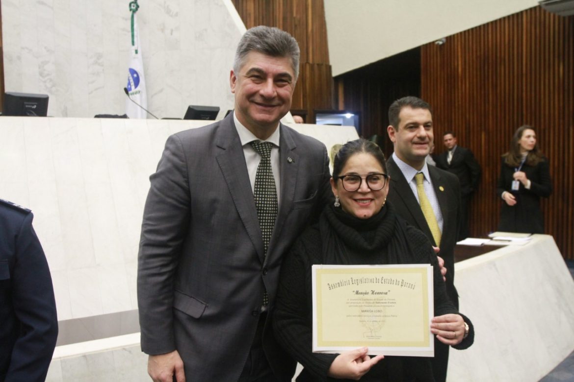 MARISA LOBO, PRESIDENTE DO AVANTE PARANÁ, É HOMENAGEADA