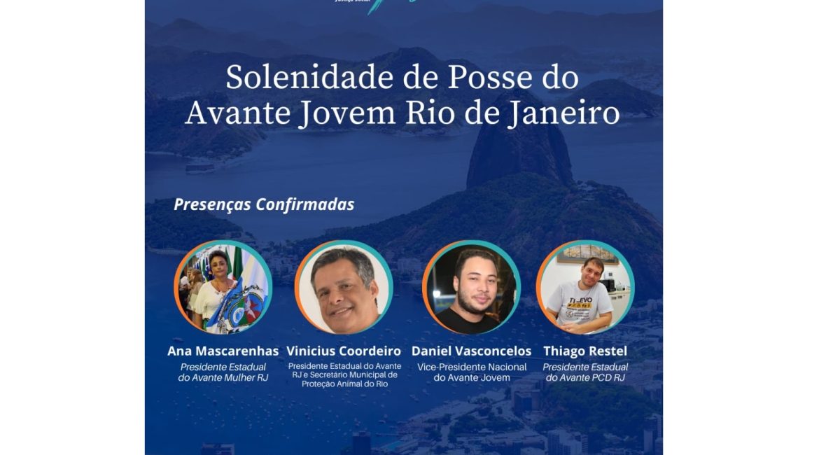 Avante Rio de Janeiro empossará presidente estadual do núcleo Jovem 1