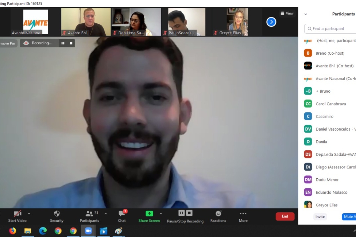 BRENO NOLASCO TOMA POSSE COMO PRESIDENTE DO JOVEM AVANTE MINAS GERAIS