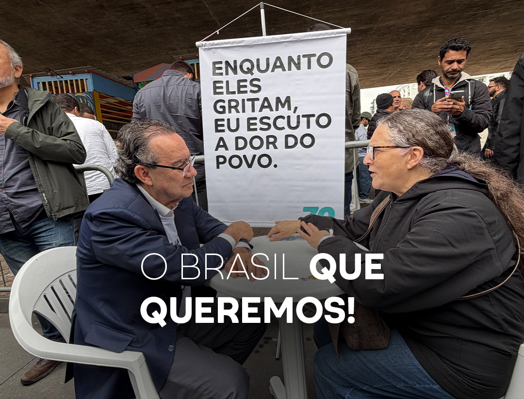 Augusto Cury promove ação “O Brasil fala, Cury escuta” na Avenida Paulista