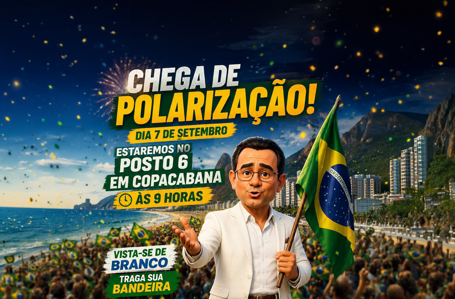 Caminhada da Independência Cury Brasil será realizada em Copacabana no dia 7 de setembro